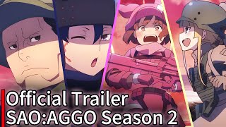 Sword Art Online Alternative Gun Gale Online Season 2 English Subs  Official Trailer 1 [upl. by Amata]