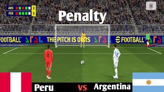 🔥Penalty Kick Argentina vs Peru  ARG vs PER match Highlight [upl. by Cryan]