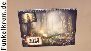 JunkJournal Kalender 2024 limitierte Auflage [upl. by Anaigroeg608]