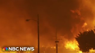 Fire blows up in Southern California destroying homes and forcing thousands to evacuate [upl. by Yldarb]