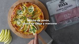 Quiché con jamón cocido extra manzana y queso de cabra  ElPozo Cocina [upl. by Eryt19]