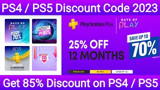 PS4  PS5 Discount Codes 2023  Get Free PSN Codes NOW [upl. by Llenwad]