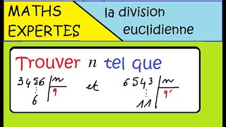 MathsExpertArithmétique et divisibilité Exercice de division euclidienne [upl. by Isiahi]