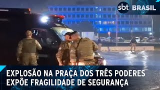 Exército reforça segurança no Palácio do Planalto após atentado  SBT Brasil 141124 [upl. by Annat511]