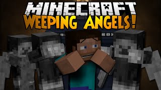 Minecraft Mod Showcase WEEPING ANGELS [upl. by Okiman]