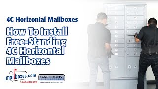 Mailboxescom  How to Install FreeStanding 4C Horizontal Mailboxes [upl. by Reifel]