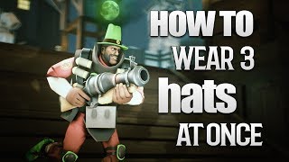 TF2  How to Equip ANY 3 Hats at Once in 2019 [upl. by Secilu346]