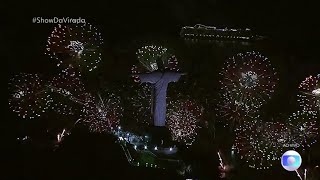 FullHD Show da Virada  Queima de fogos na Praia de Copacabana 01012024 [upl. by Nogras392]