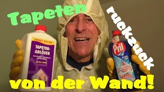 Tapeten leicht entfernen ohne Tapetenablöser oder Spüli foryou live trending viral fyp funny [upl. by Nothgierc126]