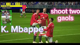 K Mbappe with his two goals for Manchester United [upl. by Sirk172]