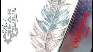 Caran Dache Feather Speed Painting Technalo [upl. by Christel]