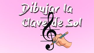 ¿Cómo dibujar la Clave de Sol [upl. by Esorlatsyrc955]