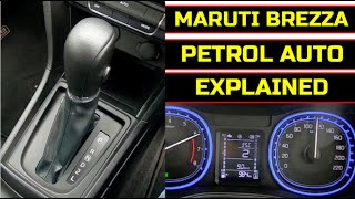 Maruti Brezza 2020 Petrol Automatic Explained  How to use Brezza AT Gearbox  Compact SUV [upl. by Euqinue]