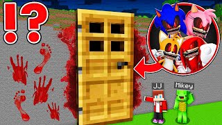 JJ and Mikey Found SONIC TAPES Security House AMY ROSE  TAILS SHIN in Minecraft  Maizen JJ Mikey [upl. by Nadeen]