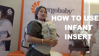 How Do I Use Infant Insert with Original Baby Carrier  Ergobaby [upl. by Esyla245]