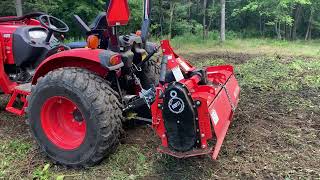 Kioti ck2610 with the kioti rt2560 rototiller review [upl. by Magavern]