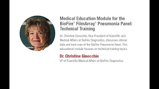 Technical Training Medical Education Module for BioFire® FilmArray® Pneumonia Panel [upl. by Annagroeg]