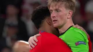 Pickford Reaction after the lost of the penalty kicks in Euro 2020 final  euro2020 [upl. by Enair254]