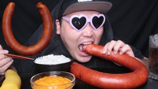 【ASMR】kielbasa sausage eating sounds mukbang [upl. by Charlotta]