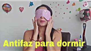 Como hacer un Antifaz o tapa ojos para dormir en 20 minutos con patrón [upl. by Tahpos]