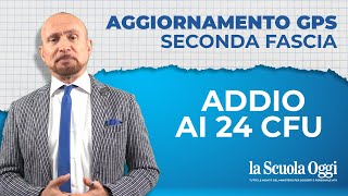 Aggiornamento GPS seconda fascia addio ai 24 CFU [upl. by Ailemaj]