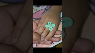 DIY Easy Rubber band Ring 😍 navratri shorts paintellectualpriya diy ytshorts jewellery easy [upl. by Akeemat]