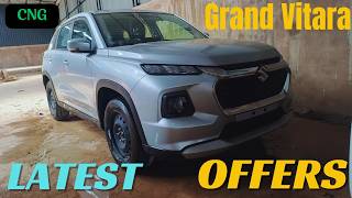 GRAND VITARA CNG BASE MODEL  LATEST DISCOUNT OFFERS ON GRAND VITARA SUV COMPANY GREEN [upl. by Sidky]