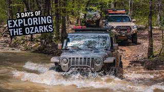 Jeeps vs Toyotas Overlanding the Ozarks  A 3 Day Adventure [upl. by Nirred]