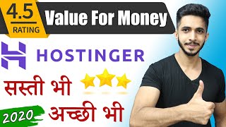 Best Affordable amp Fast Web Hosting in India 🔥2020  Ft Hostinger [upl. by Marciano]