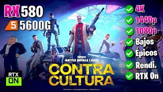 ✅ RX 580 ✅ Fortnite  Capitulo 5 ✅ 1080p  1440p  4K 🔴 Bajos  Épicos  RTX 🔴 [upl. by Ahsiemaj549]