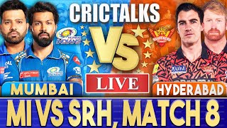 Live MI Vs SRH Match 8 Hyderabad  IPL Live Scores amp Commentary  IPL 2024  3 Overs [upl. by Yuhas]