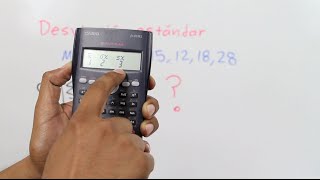 Desviación estándar con una calculadora [upl. by Tammara]