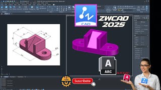 🔴DIBUJO ISOMÉTRICO EN ZWCAD✅AUTOCAD [upl. by Ennaerb]