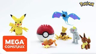 Poké Ball Series Choose Your Pokémon  Pokémon  Mega Construx [upl. by Ennayelsel771]