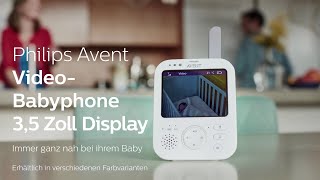 Philips Avent Digitales VideoBabyphone SCD843  Persönlich amp sicher [upl. by Eniger139]