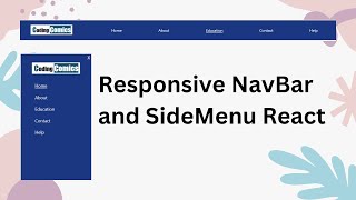 How to Design Responsive Navbar in React js [upl. by Otrebogir]