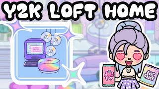 NEW Y2K 💜LOFT HOME DESIGNED TOCA BOCA WORLD LIFE🌏 [upl. by Ecirtac159]