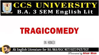 Tragicomedy  Tragi comedy In Hindi  Tragicomedy in English Literature for BA 3 Sem CCSU Meerut [upl. by Tamera911]