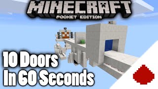 Minecraft PE 10 Doors In 60 Seconds [upl. by Vogel]