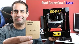 Mini Gravadora a Laser NEJE DK8KZ Unboxing amp Review amp Test Laser Engraver Machine [upl. by Jen]