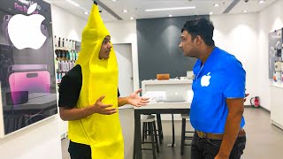 I went to Apple Store in Banana Dress [upl. by Paige]