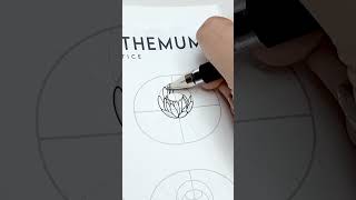 How 2 draw a CHRYSANTHEMUM flower [upl. by Billye]