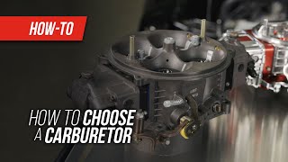 How To Choose A Carburetor [upl. by Atteynek94]