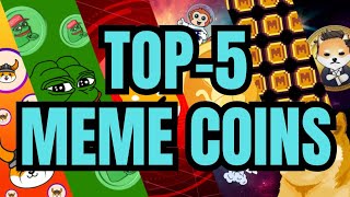 5 MEME COINS indispensáveis para ter na sua carteira [upl. by Jelle]