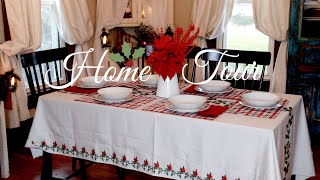 A Little Christmas Home Tour 2024 Tablescape Ideas amp Cozy Cook with Me [upl. by Shult]