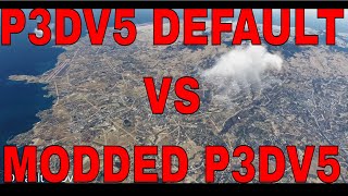 P3Dv5  Default Simulator VS Fully Modded P3Dv5  2021 [upl. by Enyawed]