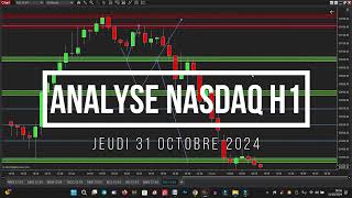 Analyse Nasdaq H1  Jeudi 31 Octobre 2024 analysenasdaq trading bourse formationtrading [upl. by Saks851]