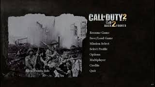 COD 2 Back 2 Front Menu Theme Extended [upl. by Ehtylb]