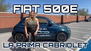 THE BEST CITY EV FIAT 500E LA PRIMA CABRIOLET REVIEW RANGE  SPEC  DRIVE  STYLE [upl. by Isidor52]