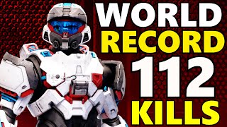 WORLD RECORD Halo Infinite Gameplay  112 KILLS  2 Killionaires Breaker WR [upl. by Llertnor]